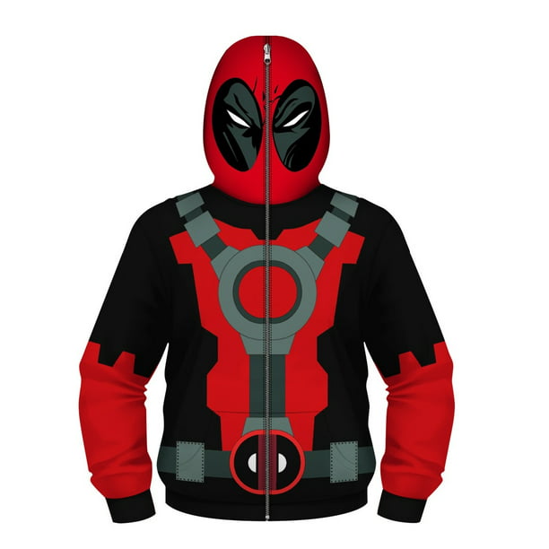 Superhero Deadpool 3D Print Men Hoodie Sweater Marvel Character Jacket Pullover 